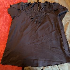 Black lace top